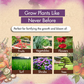The Grow Co 5lb urea fertilizer promotes bigger blooms and fruit.