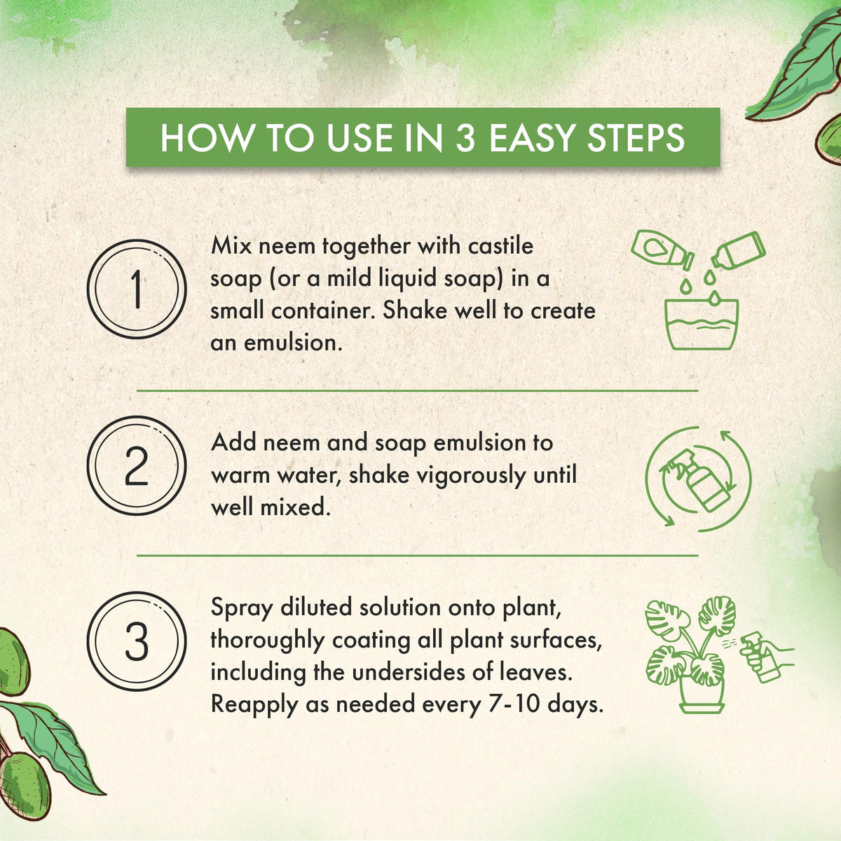 The Grow Co Neem Oil spray bottle illustrates indoor and outdoor applications
