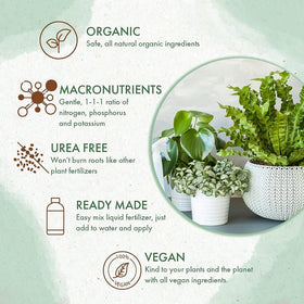 The Grow Co Organic Indoor Plant Food for houseplants demonstrates versatile care in indoor pots.