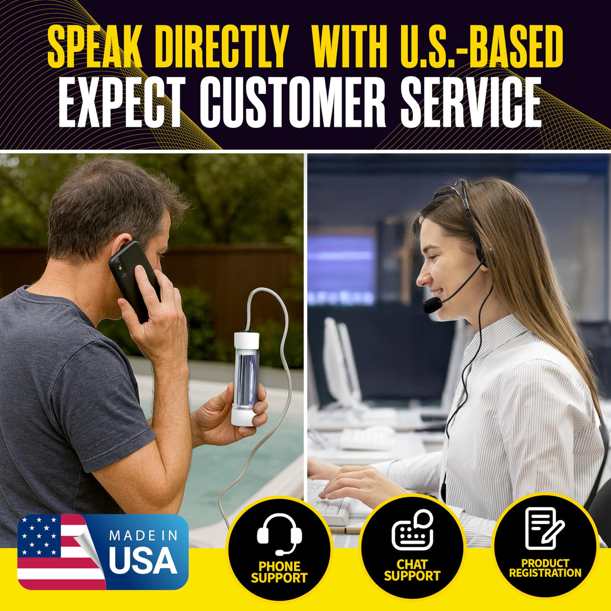 US made support reflects premium quality and responsive customer help.
