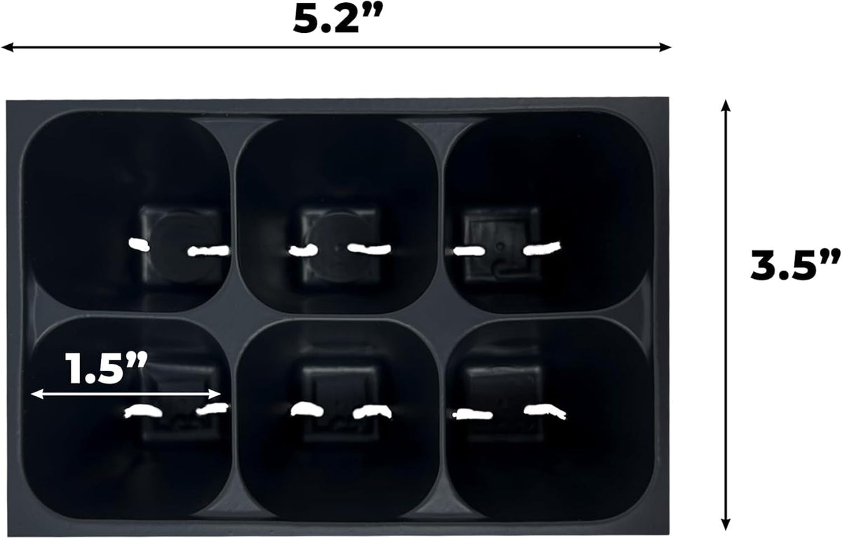 The Hydroponic City 36-tray kit with 6-cell sections for scalable germination