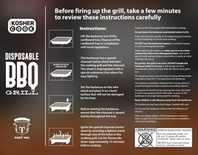The Kosher Cook easy-light grill, no lighter fluid needed.