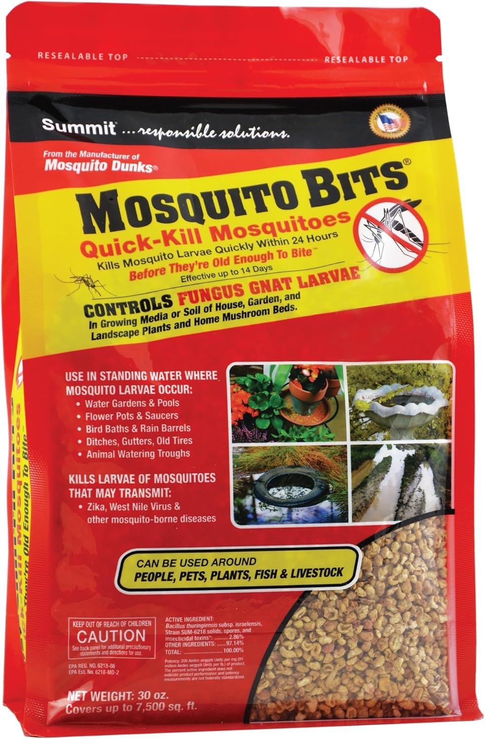 The Mosquito Company Mosquito Summit Dunks package for effective larval control in standing water.