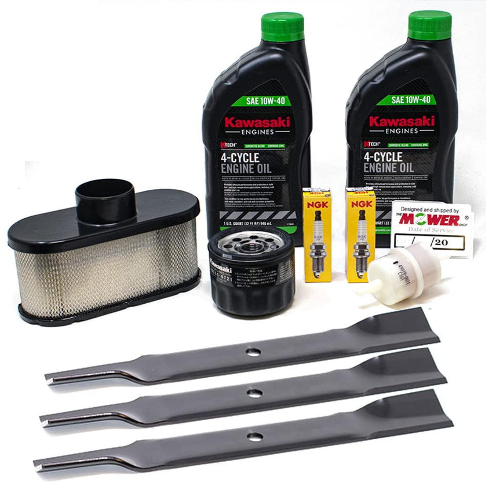 The Mower Shop Hustler Raptor blades (603995) for clean, precise cuts.