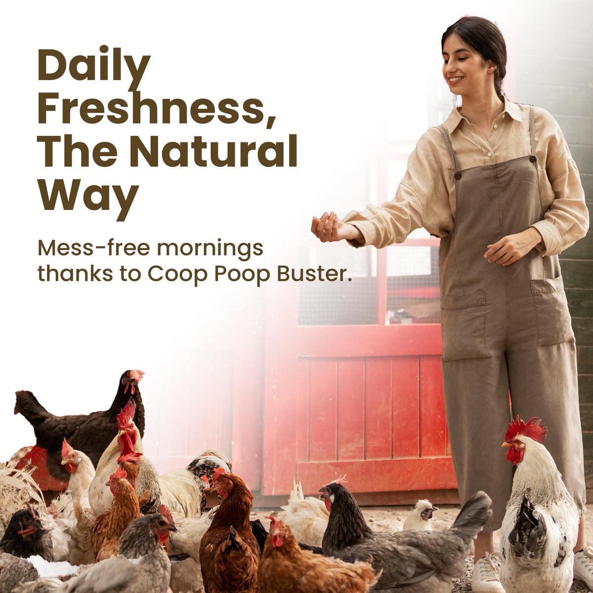 Coop Poop Buster 16oz concentrate image conveys cost effective cleaning power