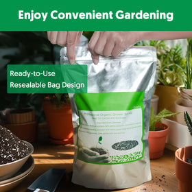 The Next Gardener succulent potting soil mix used for repotting and transplanting projects.