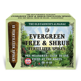 The Old Farmer's Almanac Evergreen Spikes hammered into soil for direct root feeding.