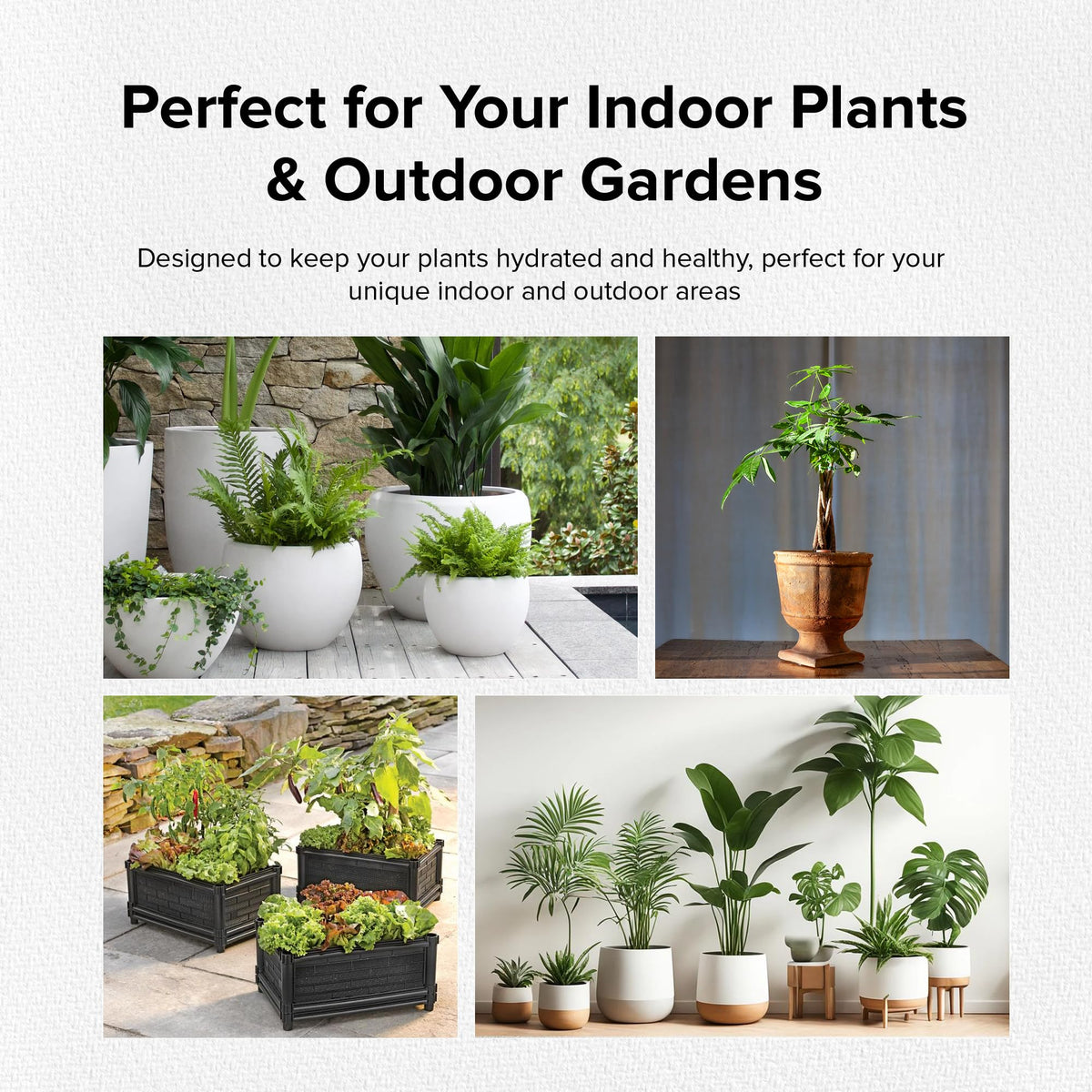 The Olla Company terracotta self-watering pot for gardens and raised beds.