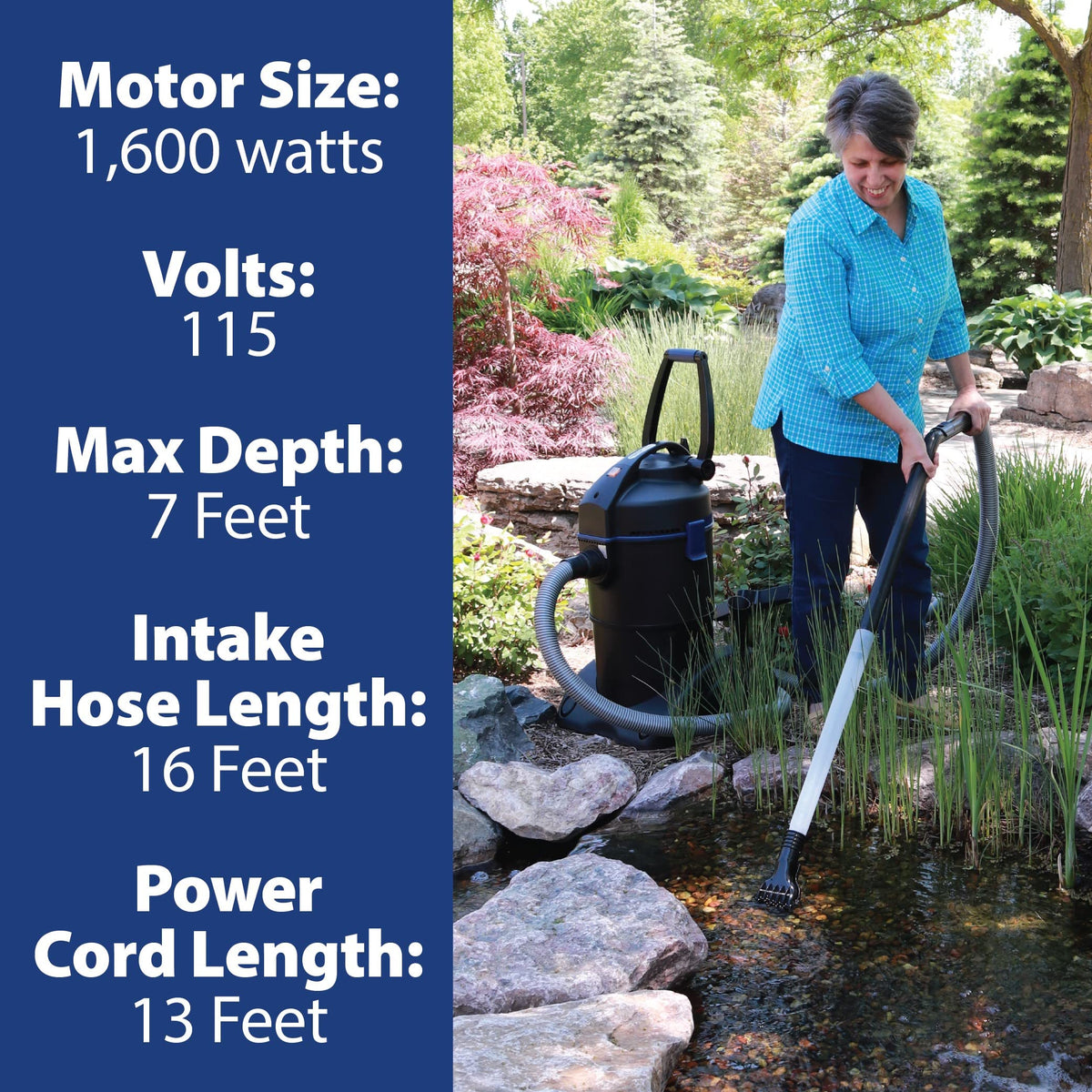 ClearVac dual-chamber reservoir enables continuous operation during pond cleaning