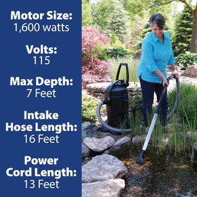 ClearVac dual-chamber reservoir enables continuous operation during pond cleaning