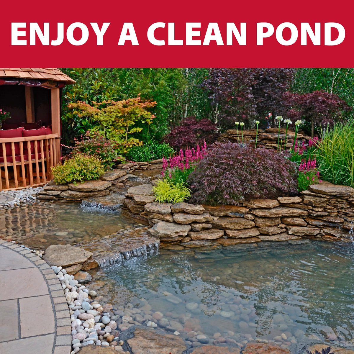 The Pond Guy Muck Defense dissolvable tablets sink quickly