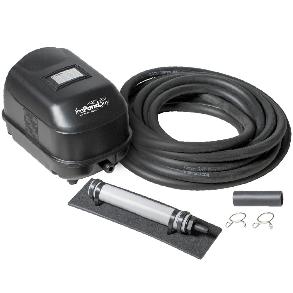 The Pond Guy Pond Aerator 1 complete kit for ponds up to 3,000 gallons improves circulation
