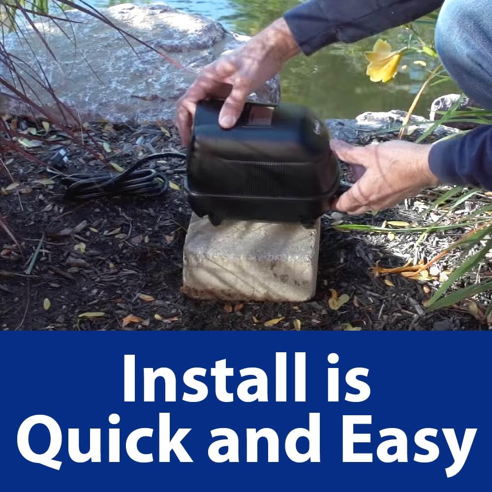 Diffuser stick from The Pond Guy Aerator 1 promotes bottom diffusion for circulation