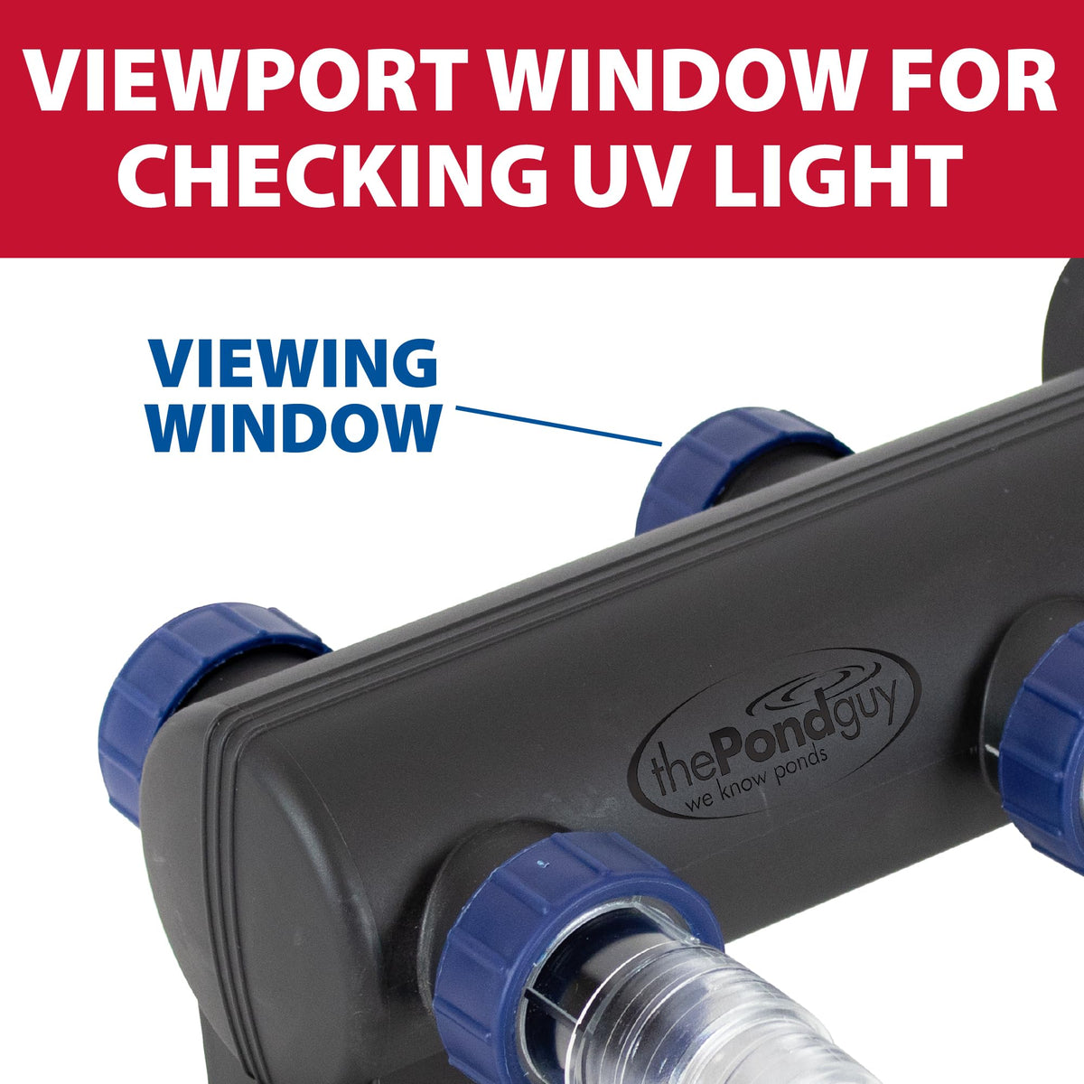 The Pond Guy UltraUV vortex chamber design enables maximum exposure