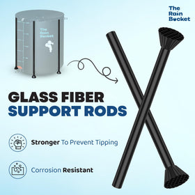 The Rain Bucket downspout connector ensures easy placement near gutters.