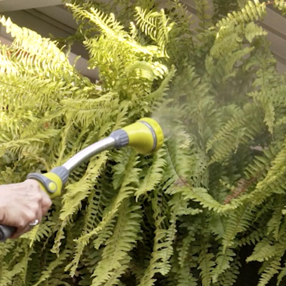 The Relaxed Gardener wand offers 8 spray patterns for versatile plant care.