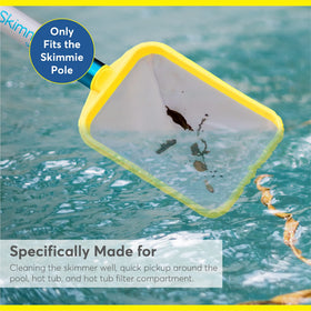 The Skimmie replacement net compact design ready for small pool skimming.
