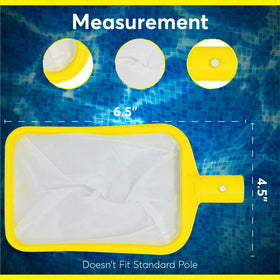 The Skimmie replacement net fits filtration compartment securely during routine maintenance.