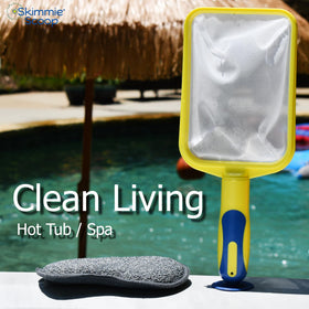 The Skimmie Scoop works on flat smooth surfaces for reliable suction.