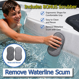 The Skimmie Scoop collects floating debris quickly to maintain water clarity.