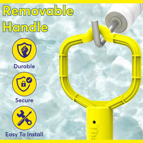 The Skimmie Sock Lock durable construction stands up to outdoor pool use.