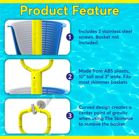 The Skimmie Sock Lock essential tool for regular pool cleaning tasks.