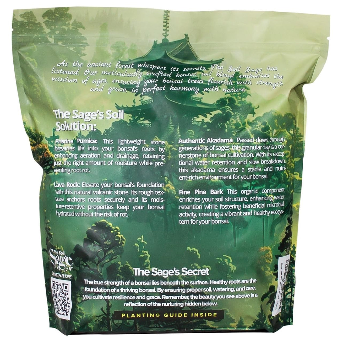 The Soil Sage bonsai mix indoor-outdoor use demonstrates versatile applications.
