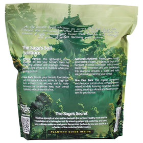 The Soil Sage bonsai mix indoor-outdoor use demonstrates versatile applications.