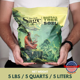The Soil Sage seed kit pairing image suggests ideal compatibility for bonsai starter kits.