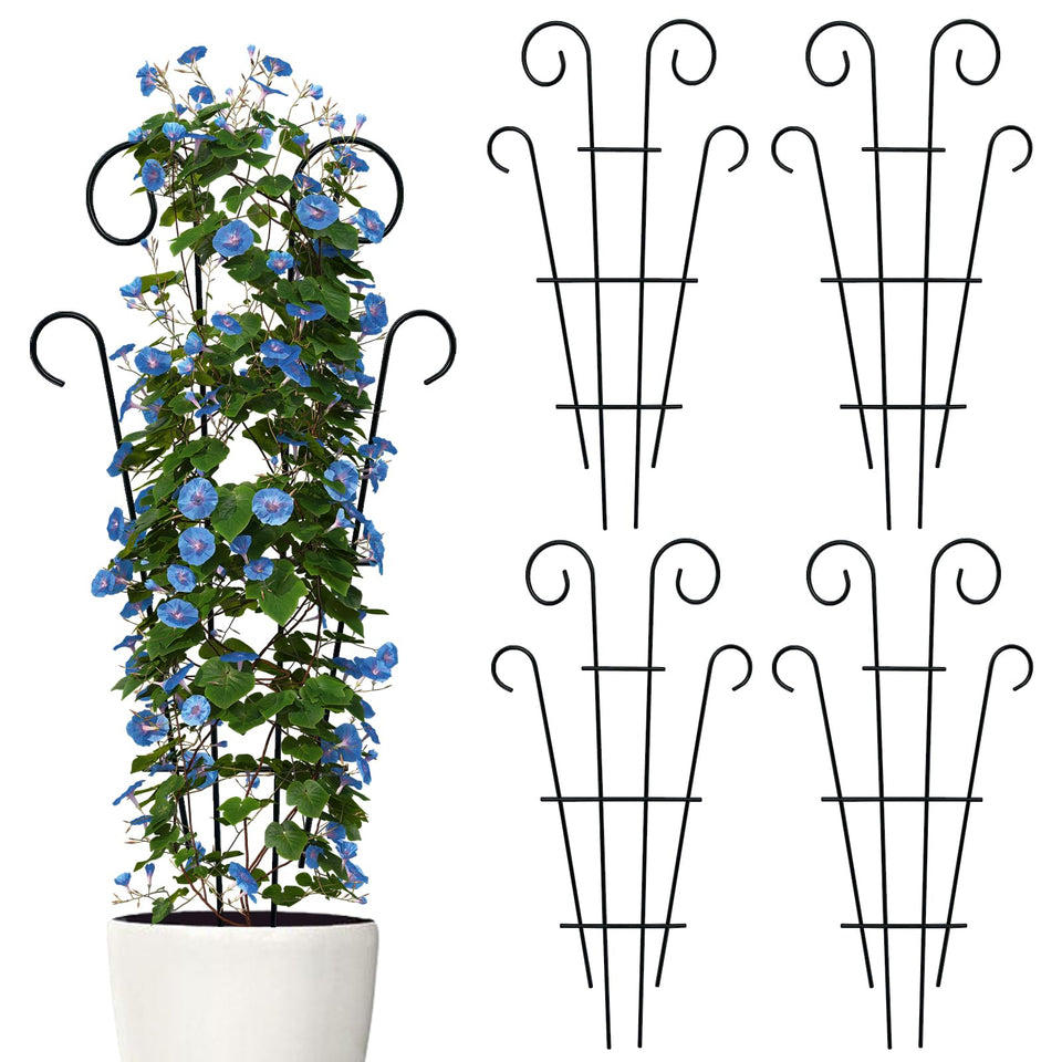 Thealyn 4-pack 43-inch trellis supports tall climbing vines in pots