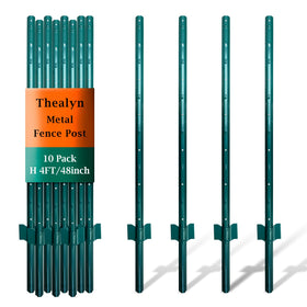 Thealyn 4ft posts pack 10 for quick no-dig garden fencing.