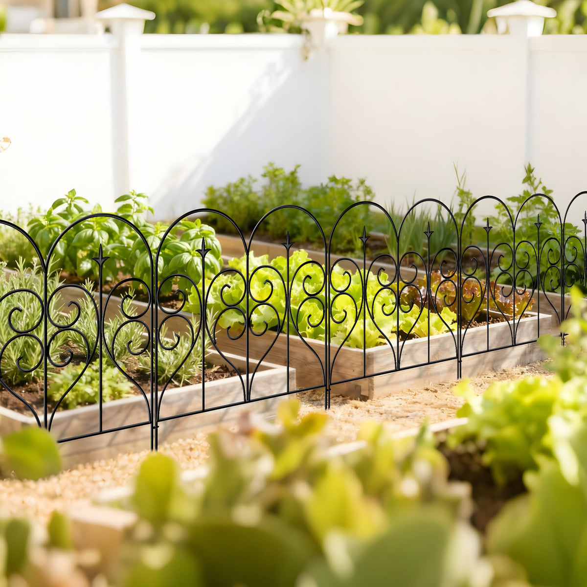 Thealyn 20-foot length covers large borders with decorative, functional fencing