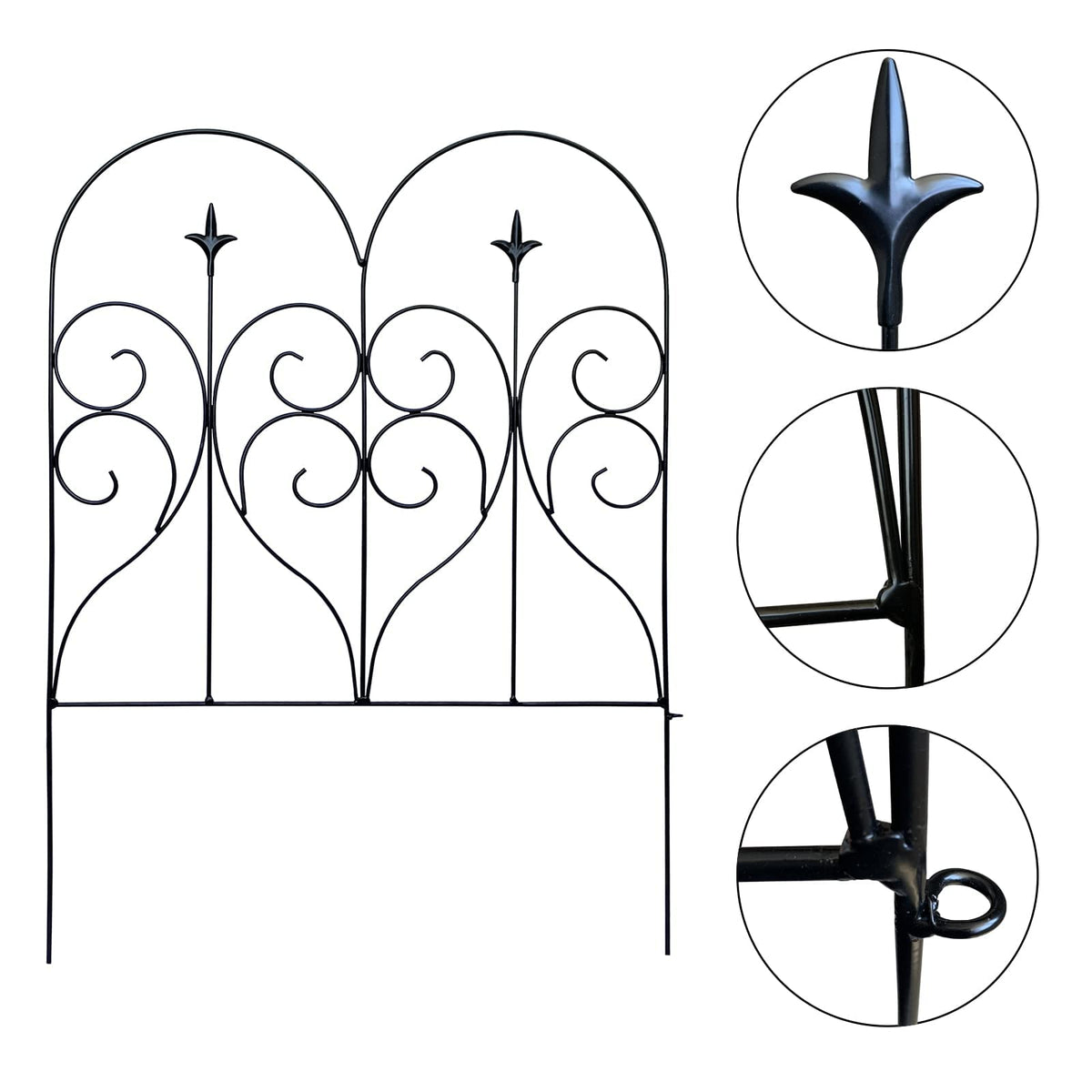 Thealyn Garden Fence easy installation enables fast, tool-free shaping.