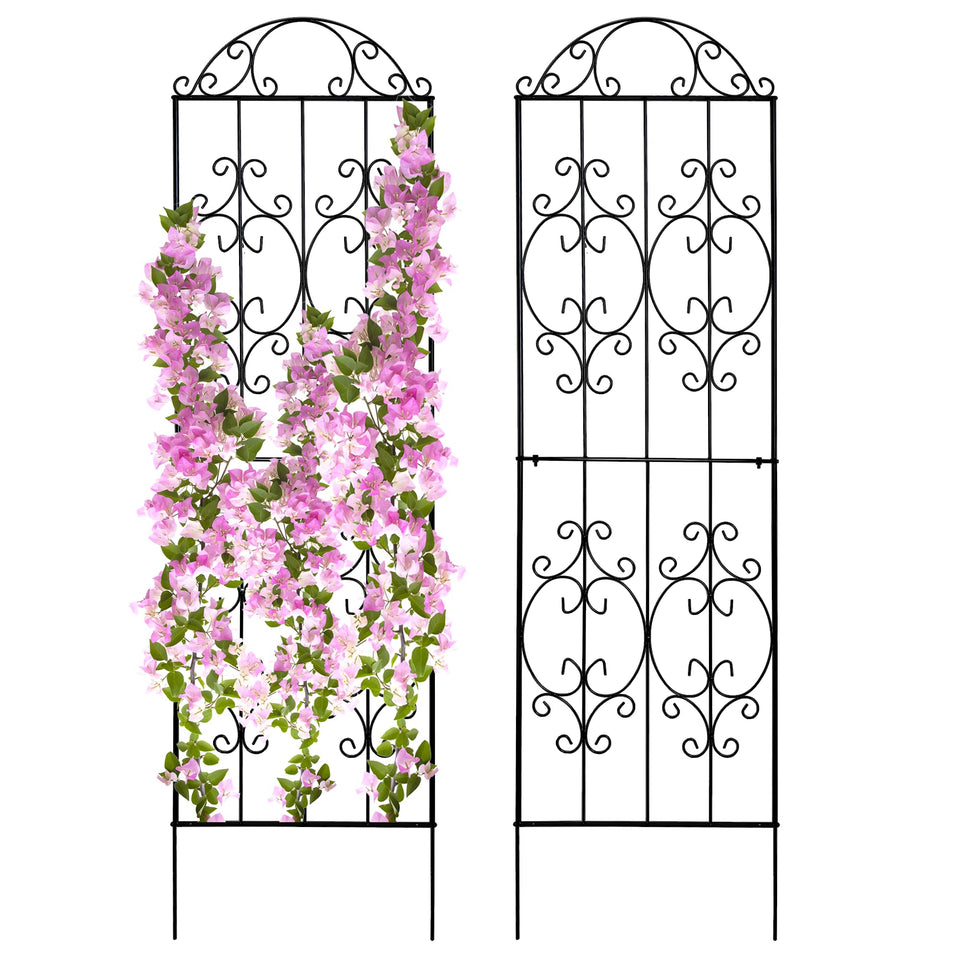 Thealyn Garden Trellis 2-Pack tall, flexible setup for garden layouts.