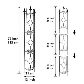 Thealyn Garden Trellis arch design showing modular frames