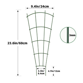 Thealyn fan-shaped design organizes stems while adding decorative architectural height.