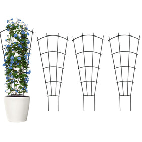 Thealyn 43-inch four-pack trellis in pot or garden for sturdy vine support