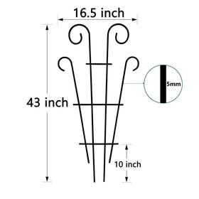 Thealyn sturdy vertical growth support for climbers