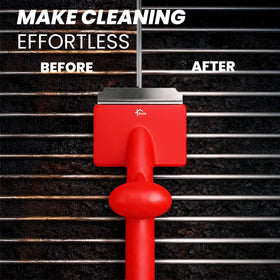 Protective cover and storage loop on TheDOM grill brush