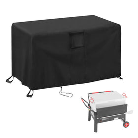 TheElves Crawfish Boiler Cover front view protects CreoleFeast setup from rain.