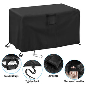 TheElves Crawfish Boiler Cover top material close-up shows durable waterproof fabric.