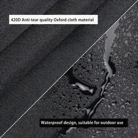 TheElves Crawfish Boiler Cover waterproof fabric guards against moisture.