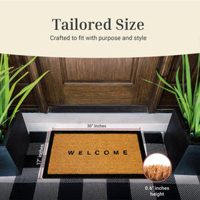 The Theodore Magnus mat with non-slip backing for stability