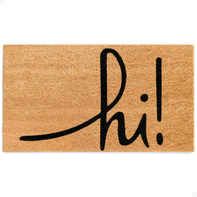 The Theodore Magnus door mat close-up shows natural coir texture for a stylish welcome.