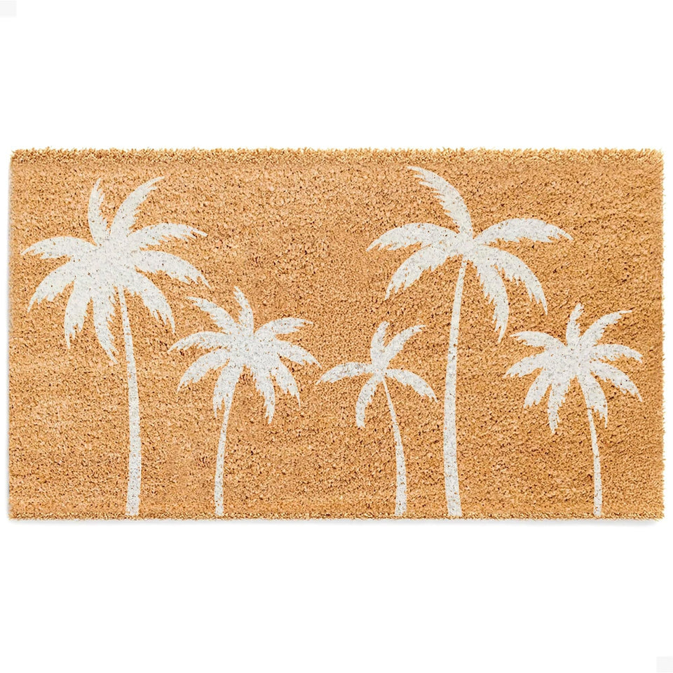 THEODORE MAGNUS door mat with front-door design offers a welcoming, durable entry accent.
