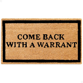 Theodore Magnus Funny Door Mat welcomes visitors with durable coir for busy entryways.