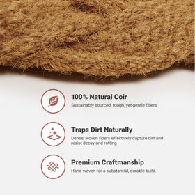 THEODORE MAGNUS outdoor-ready mat endures weather on covered porches.