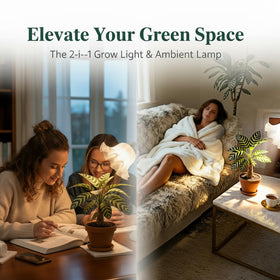 TheOneGrow bendable stem adjustable light directs full-spectrum illumination exactly where plants need it.