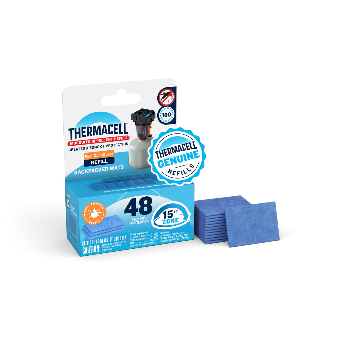 Thermacell Backpacker refills mats for extended outdoor protection.