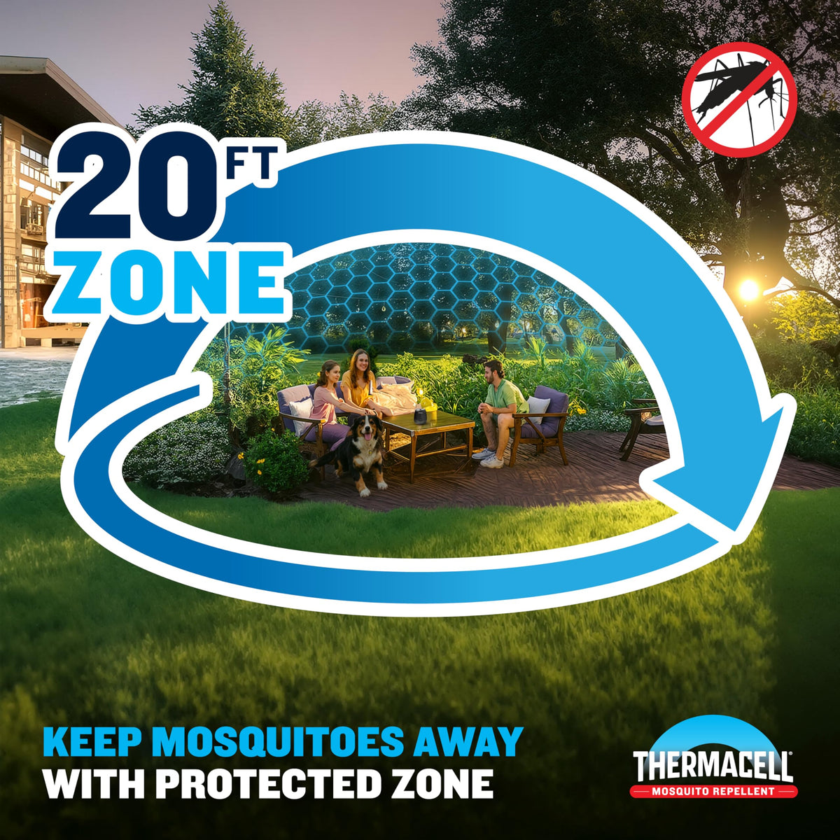 Refill canister for Thermacell E55 E-Series enabling extended outdoor protection
